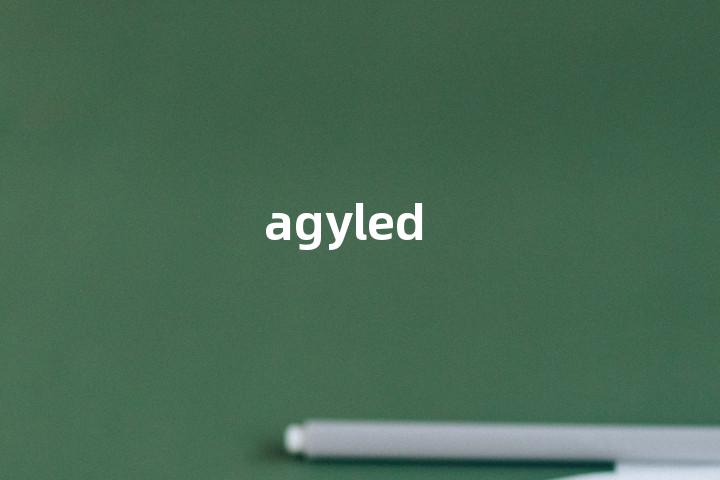 agyled单词图解，单词释义场景配图
