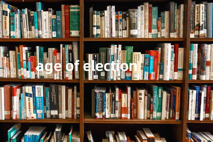 age of election单词图解，单词释义场景配图