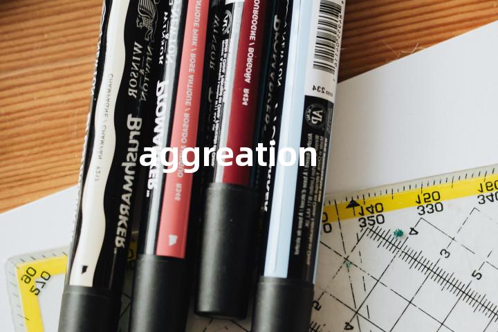 aggreation单词图解，单词释义场景配图