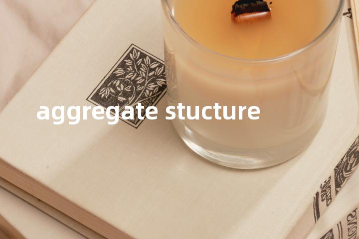 aggregate stucture单词图解，单词释义场景配图