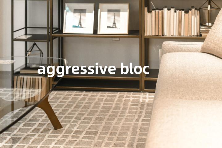aggressive bloc单词图解，单词释义场景配图