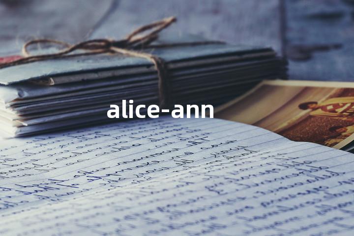 alice-ann单词图解，单词释义场景配图