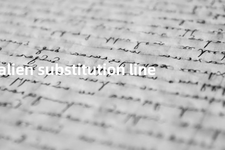 alien substitution line单词图解，单词释义场景配图