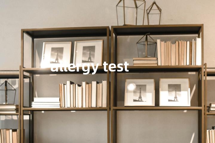 allergy test单词图解，单词释义场景配图