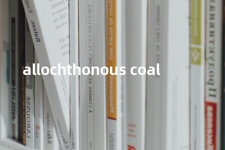 allochthonous coal单词图解，单词释义场景配图