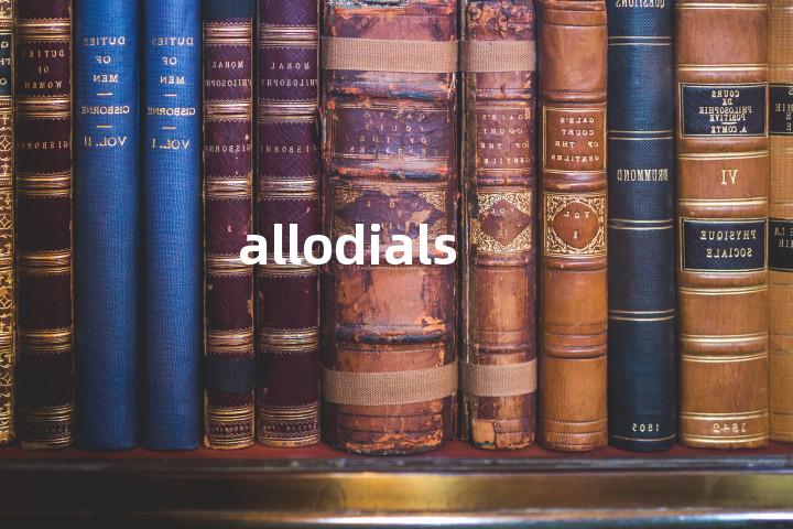 allodials单词图解，单词释义场景配图