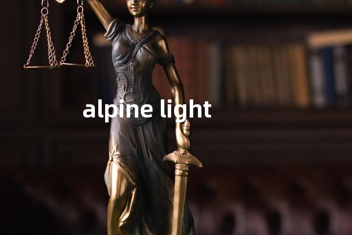 alpine light单词图解，单词释义场景配图