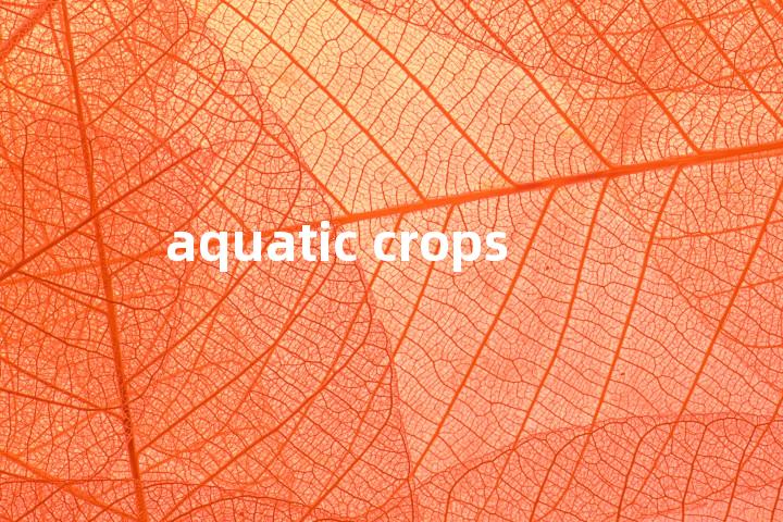 aquatic crops单词图解，单词释义场景配图