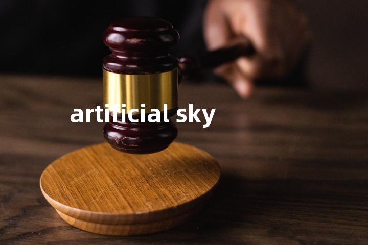 artificial sky单词图解，单词释义场景配图