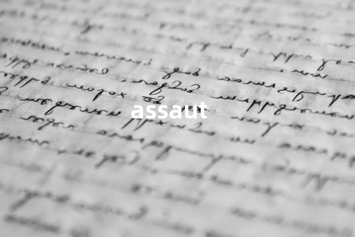 assaut单词图解，单词释义场景配图