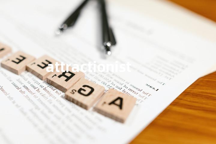 attractionist单词图解，单词释义场景配图