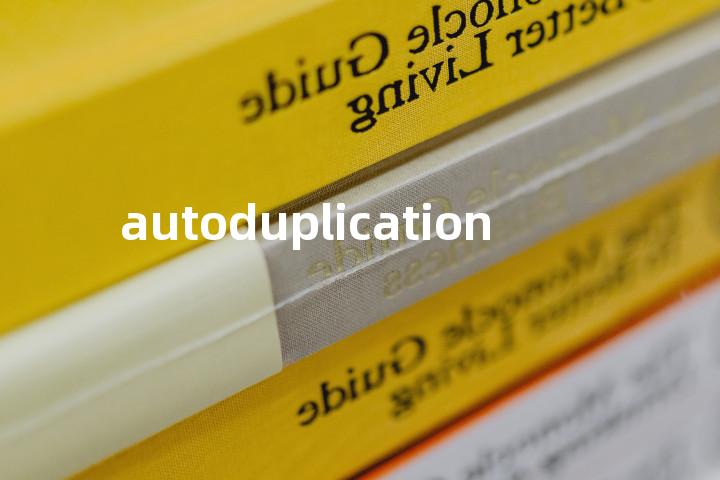 autoduplication单词图解，单词释义场景配图
