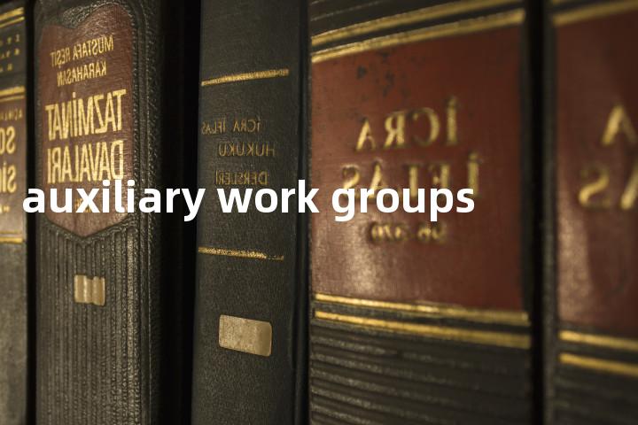 auxiliary work groups单词图解，单词释义场景配图