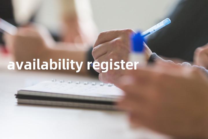 availability register单词图解，单词释义场景配图