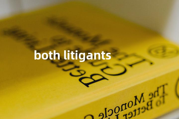 both litigants单词图解，单词释义场景配图