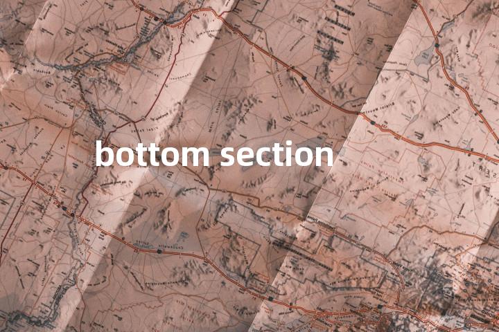 bottom section单词图解，单词释义场景配图