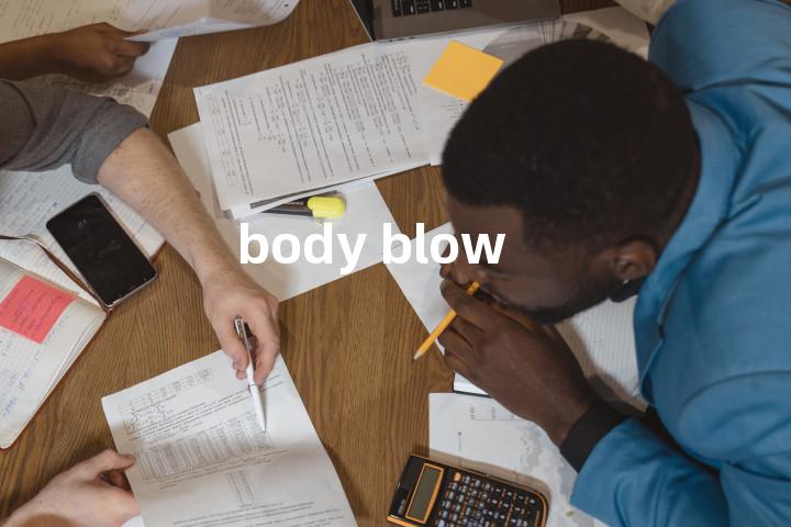 body blow单词图解，单词释义场景配图