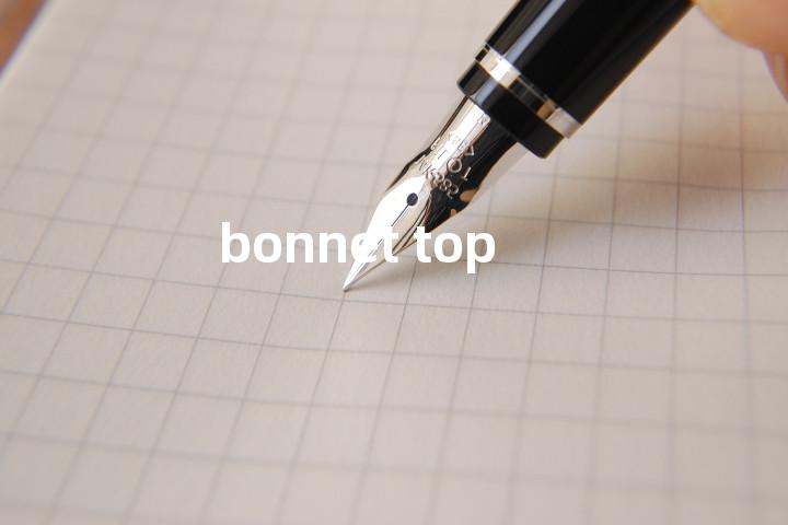 bonnet top单词图解，单词释义场景配图