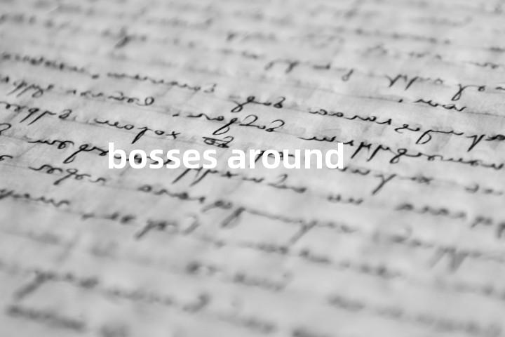 bosses around单词图解，单词释义场景配图