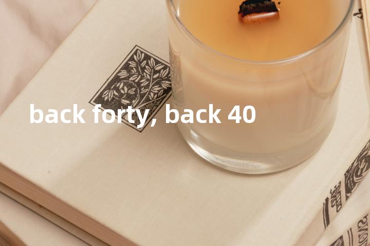 back forty, back 40单词图解，单词释义场景配图