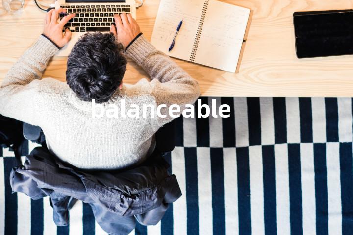 balanceable单词图解，单词释义场景配图