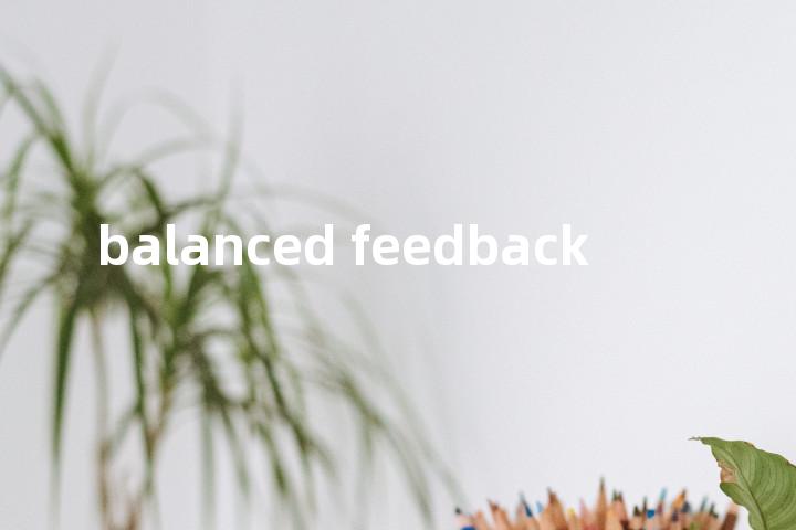 balanced feedback单词图解，单词释义场景配图