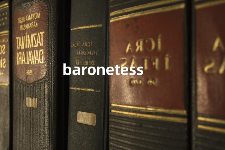 baronetess单词图解，单词释义场景配图