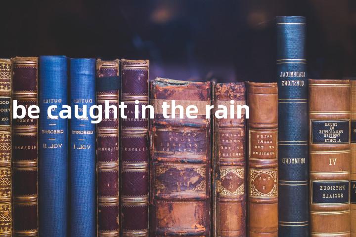 be caught in the rain单词图解，单词释义场景配图