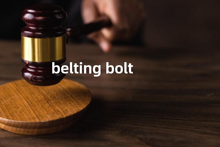 belting bolt单词图解，单词释义场景配图