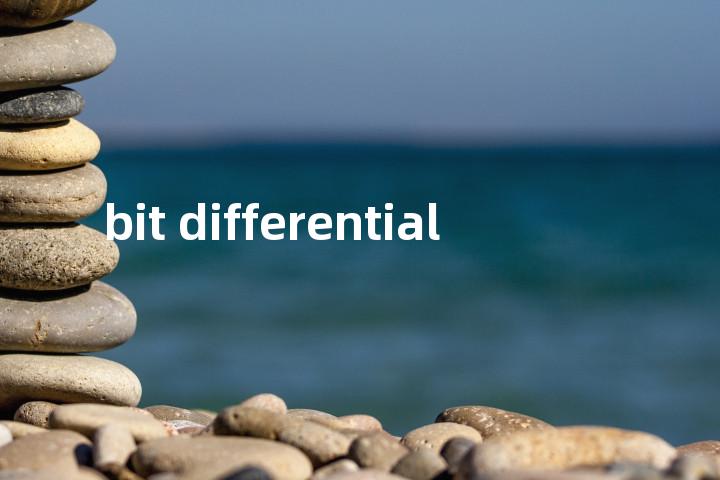 bit differential单词图解，单词释义场景配图
