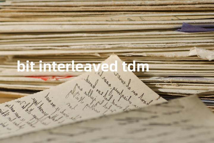 bit interleaved tdm单词图解，单词释义场景配图