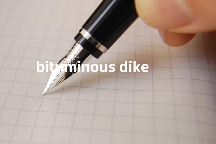 bituminous dike单词图解，单词释义场景配图