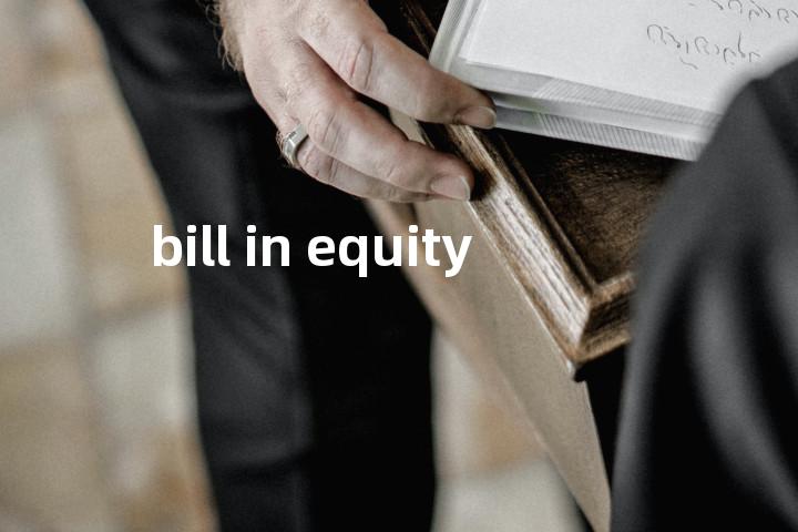 bill in equity单词图解，单词释义场景配图