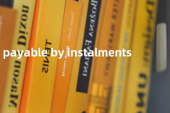 bill payable by instalments单词图解，单词释义场景配图