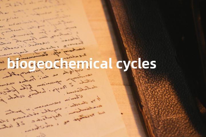 biogeochemical cycles单词图解，单词释义场景配图