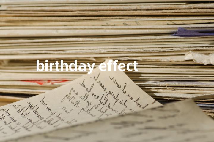 birthday effect单词图解，单词释义场景配图