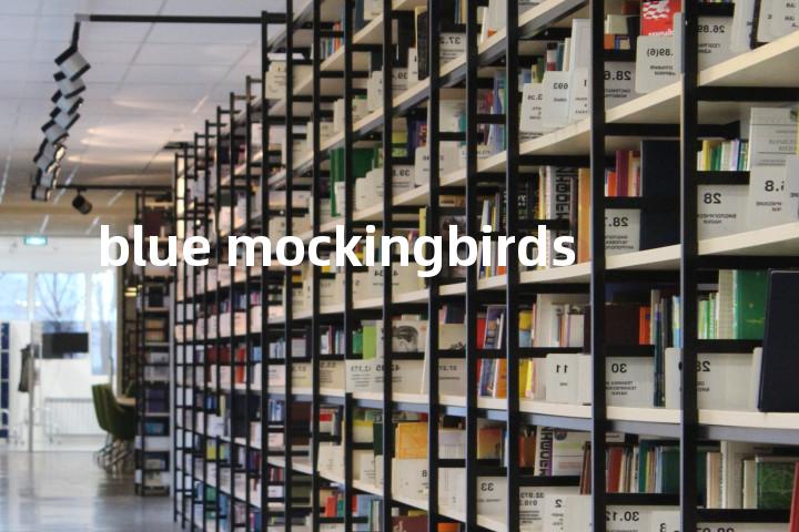 blue mockingbirds单词图解，单词释义场景配图