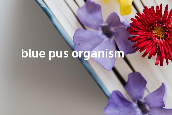 blue pus organism单词图解，单词释义场景配图