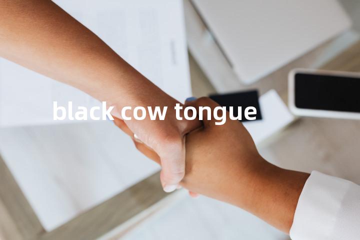 black cow tongue单词图解，单词释义场景配图