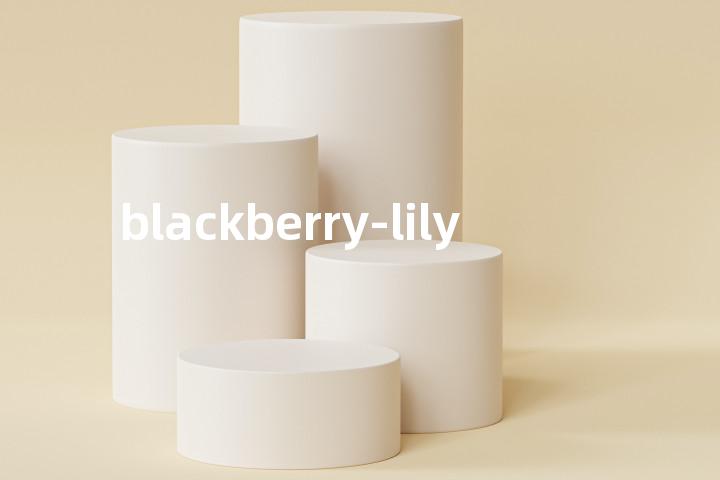 blackberry-lily单词图解，单词释义场景配图