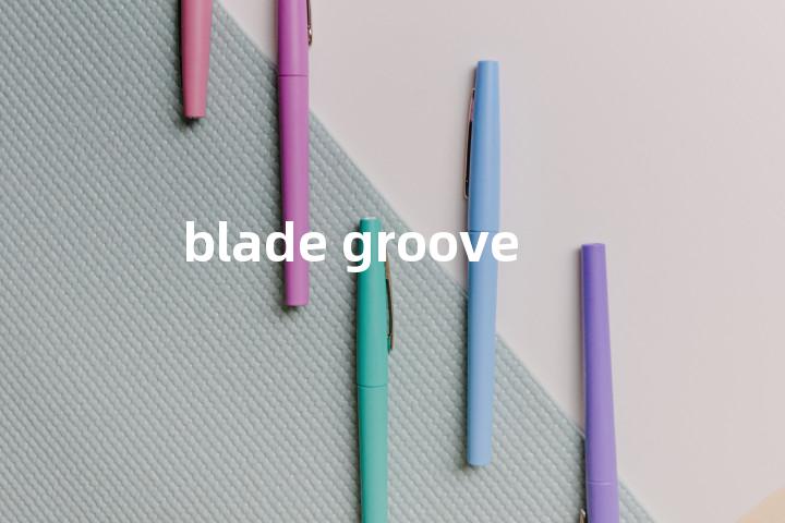 blade groove单词图解，单词释义场景配图