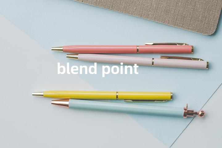 blend point单词图解，单词释义场景配图