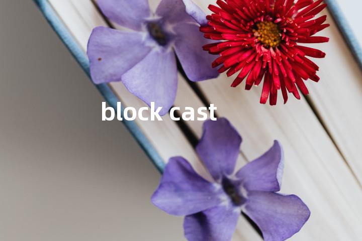 block cast单词图解，单词释义场景配图