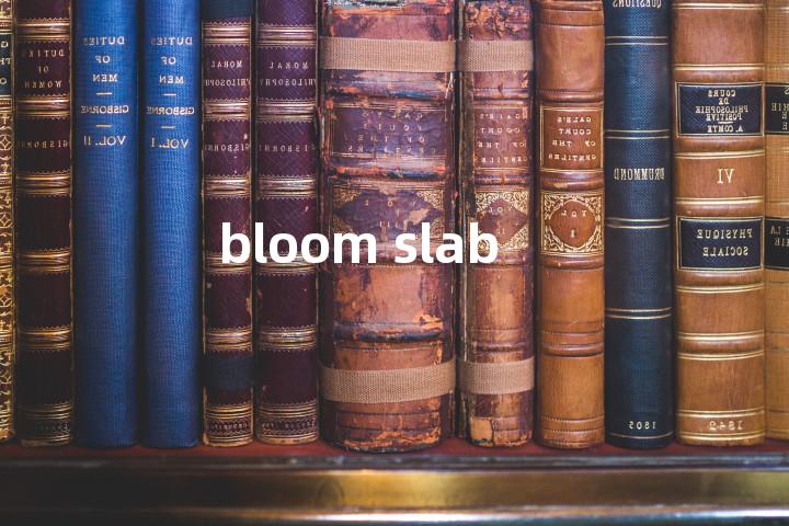 bloom slab单词图解，单词释义场景配图
