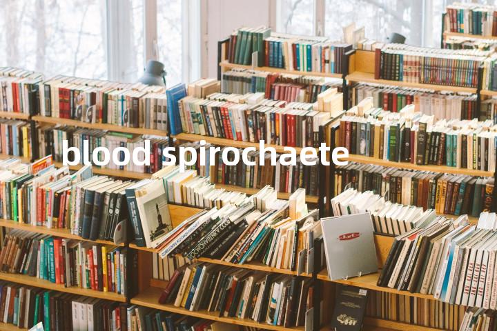 blood spirochaete单词图解，单词释义场景配图