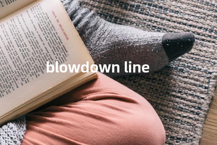 blowdown line单词图解，单词释义场景配图