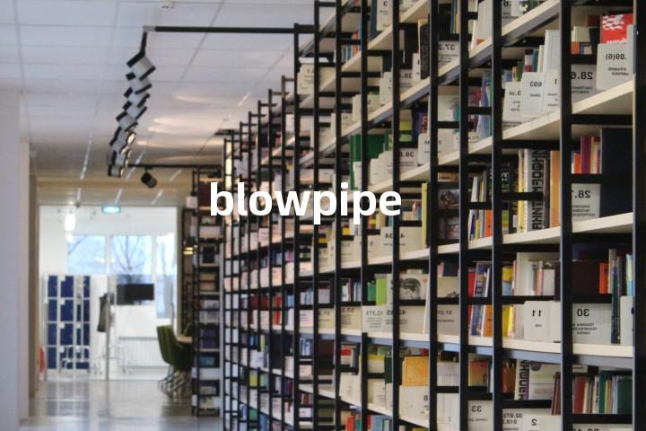 blowpipe单词图解，单词释义场景配图