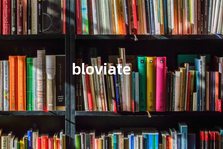 bloviate