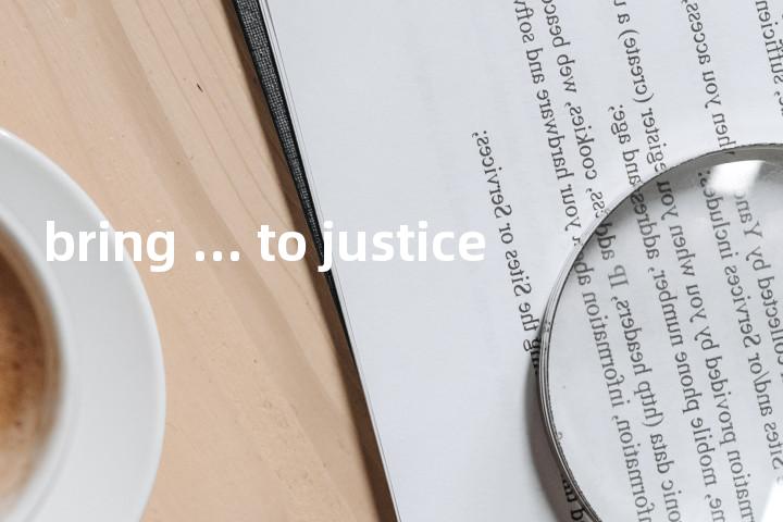 bring ... to justice单词图解，单词释义场景配图