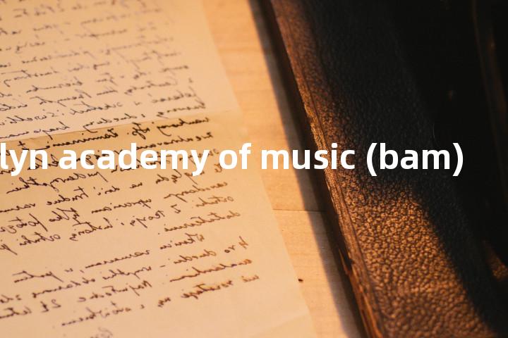 brooklyn academy of music (bam)单词图解，单词释义场景配图